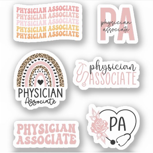 Doctor in de geneeskunde, Cute Physician Associate Sticker (Voorkant)