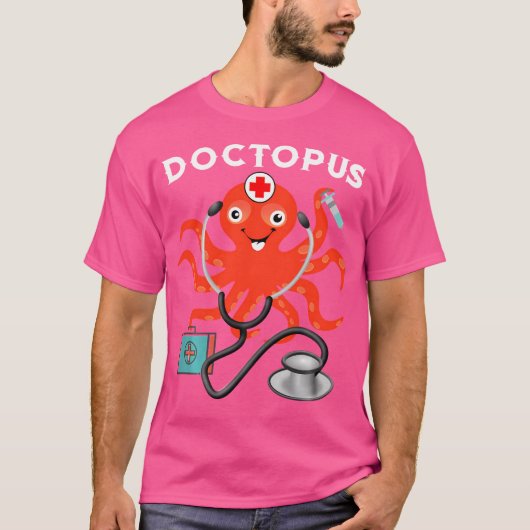 Doctor in de geneeskunde Octopus Shirt Doc K (Voorkant)