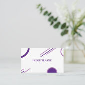 Doctor in de gezondheidszorg visitekaartje (Staand voorkant)