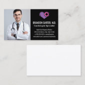Doctor in de labjas | Cardiologie Logo Visitekaartje (Voorkant / Achterkant)