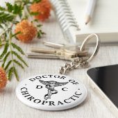 Doctor in de Logo Sleutelhanger (Zijkant)