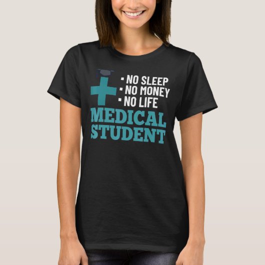 Doctor in de medische faculteit Student-onderricht T-shirt (Voorkant)