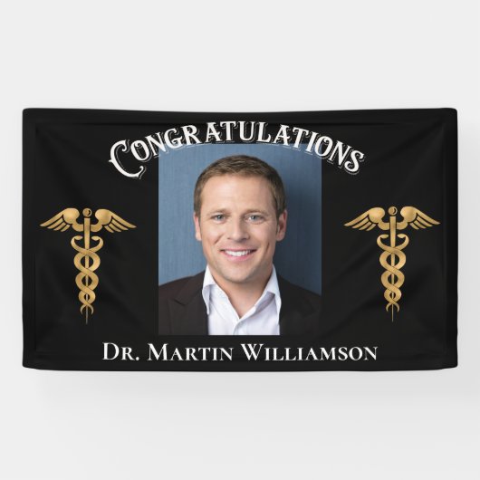 Doctor in de medische faculteit Ziektesterend Afst Spandoek (Horizontaal)