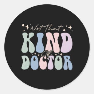 Doctor in de opleiding, geen dokter ronde sticker
