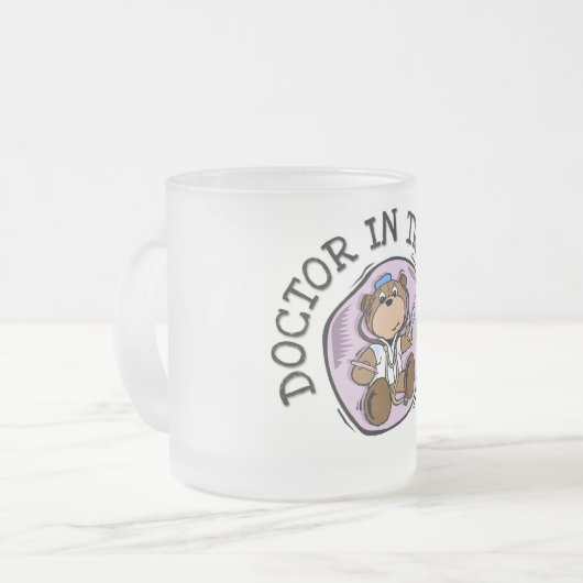 Doctor in de opleiding T-shirts en geschenken Matglas Koffiemok (Voorkant links)