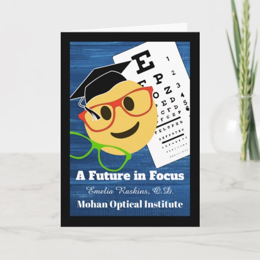 Doctor in de Optometrie Afstuderen gefeliciteerd Kaart (Voorkant)