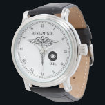 Doctor in de Optometrie, gepersonaliseerd Horloge<br><div class="desc">Elegant en professioneel gepersonaliseerd horloge op maat van de optometrist of oogleden professionals.</div>