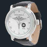 Doctor in de Optometrie, gepersonaliseerd Horloge<br><div class="desc">Elegant en professioneel gepersonaliseerd horloge op maat van de optometrist of oogleden professionals.</div>