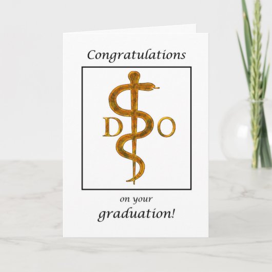 Doctor in de osteopathie Afstuderen gefeliciteerd Kaart (Voorkant)