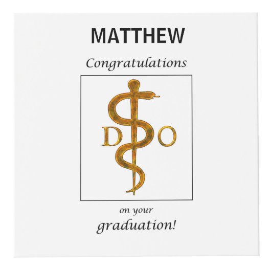 Doctor in de osteopathie Afstuderen gefeliciteerd Kubus (Rechts)