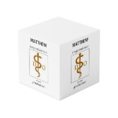 Doctor in de osteopathie Afstuderen gefeliciteerd Kubus (Achter hoekig)