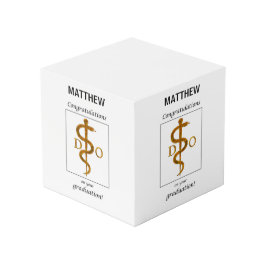 Doctor in de osteopathie Afstuderen gefeliciteerd Kubus