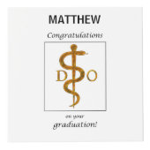 Doctor in de osteopathie Afstuderen gefeliciteerd Kubus (Voorkant)