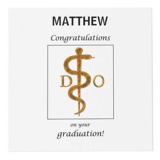 Doctor in de osteopathie Afstuderen gefeliciteerd Kubus (Voorkant)