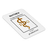 Doctor in de osteopathie Afstuderen gefeliciteerd Magneet (Rechterzijde)