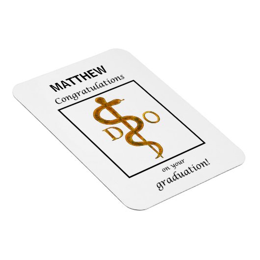 Doctor in de osteopathie Afstuderen gefeliciteerd Magneet (Rechterzijde)