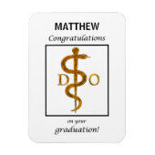 Doctor in de osteopathie Afstuderen gefeliciteerd Magneet (Verticaal)
