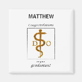 Doctor in de osteopathie Afstuderen gefeliciteerd Magneet (Voorkant)