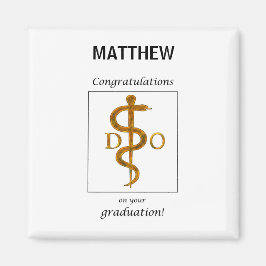 Doctor in de osteopathie Afstuderen gefeliciteerd Magneet