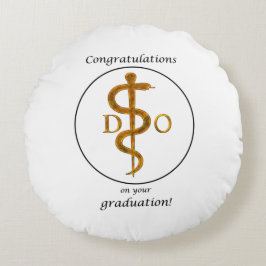 Doctor in de osteopathie Afstuderen gefeliciteerd Rond Kussen