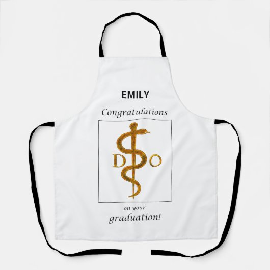 Doctor in de osteopathie Afstuderen gefeliciteerd Schort (Voorkant)