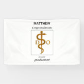 Doctor in de osteopathie Afstuderen gefeliciteerd Spandoek (Horizontaal)