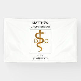 Doctor in de osteopathie Afstuderen gefeliciteerd Spandoek