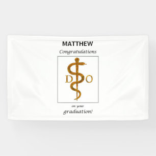 Doctor in de osteopathie Afstuderen gefeliciteerd Spandoek