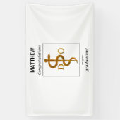 Doctor in de osteopathie Afstuderen gefeliciteerd Spandoek (Verticaal)