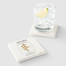 Doctor in de osteopathie Afstuderen gefeliciteerd Stenen Onderzetter