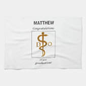 Doctor in de osteopathie Afstuderen gefeliciteerd Theedoek (Horizontaal)
