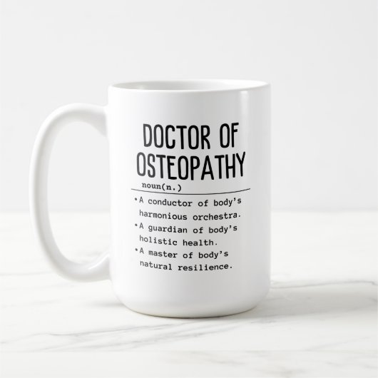 Doctor in de osteopathie koffiemok (Links)