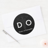 Doctor in de osteopathie ronde sticker (Envelop)