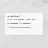 Doctor in de osteopathie visitekaartje (Achterkant)