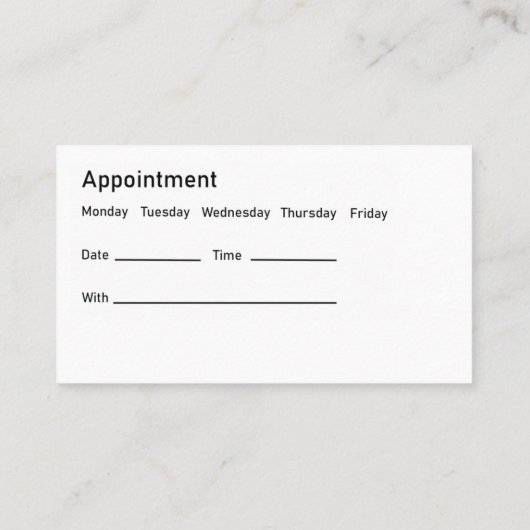 Doctor in de osteopathie visitekaartje (Achterkant)