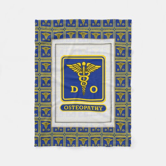 Doctor in de osteopathische geneeskunde fleece deken (Voorkant)