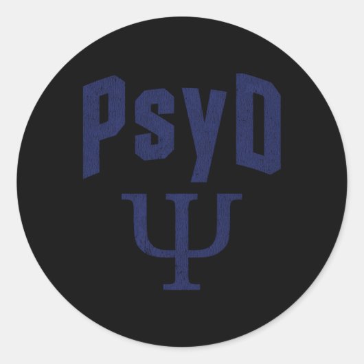 Doctor in de psychologie Psycholoog student Gra Ronde Sticker (Voorkant)