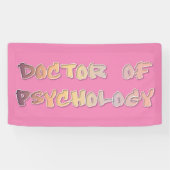 Doctor in de psychologie spandoek (Horizontaal)
