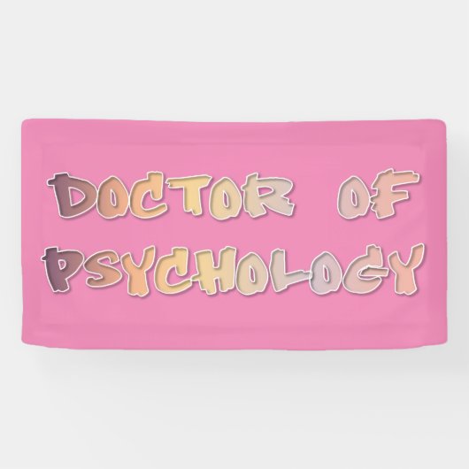 Doctor in de psychologie spandoek (Horizontaal)