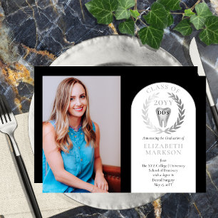 Doctor in de tandheelkunde Foto Afstuderen Kaart