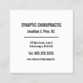 Doctor in de Toekomstige Logo van de Citaat Vierkante Visitekaartje (Achterkant)