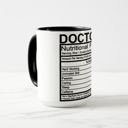 Doctor in de voeding mok (Voorkant links)