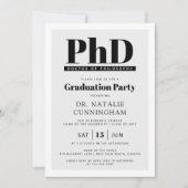 Doctor in de wijsbegeerte Doctoraal Afstuderen Kaart (Voorkant)