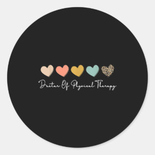 Doctor in fysiotherapie dpt afstudeerdag ronde sticker