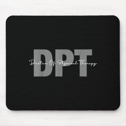 Doctor in fysiotherapie DPT student afstuderen Muismat (Voorkant)