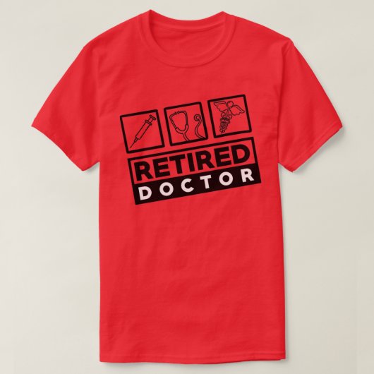 Doctor in ruste 1 t-shirt (Design voorkant)