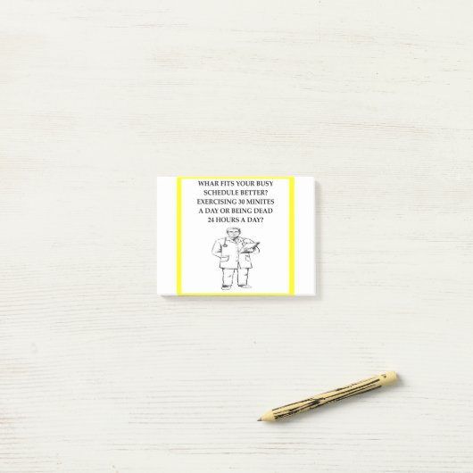 Doctor Joke Post-it® Notes (Op bureau)