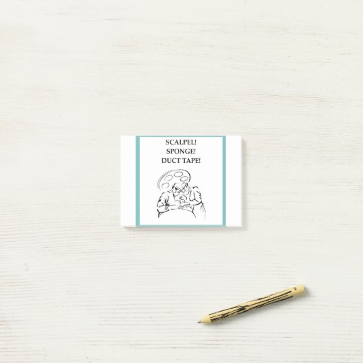 Doctor Joke Post-it® Notes (Op bureau)