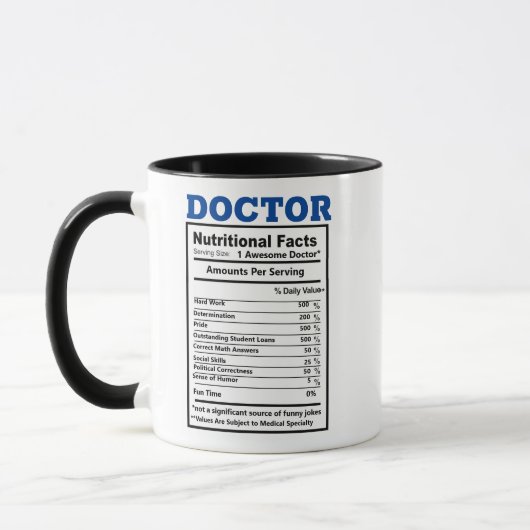 Doctor Jokes Nutritional Facts Medical Puns Funny Mok (Links)