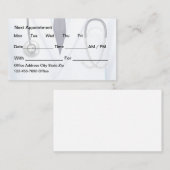 Doctor Kantoor Afspraakkaarten Bulk Budget Afsprakenkaartje (Voorkant / Achterkant)